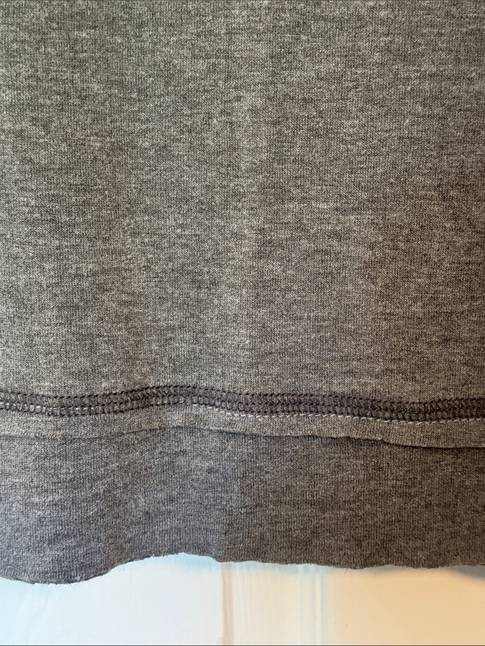 POL Two-Tone Gray Henley Hooded Pullover - Picture 7 of 8